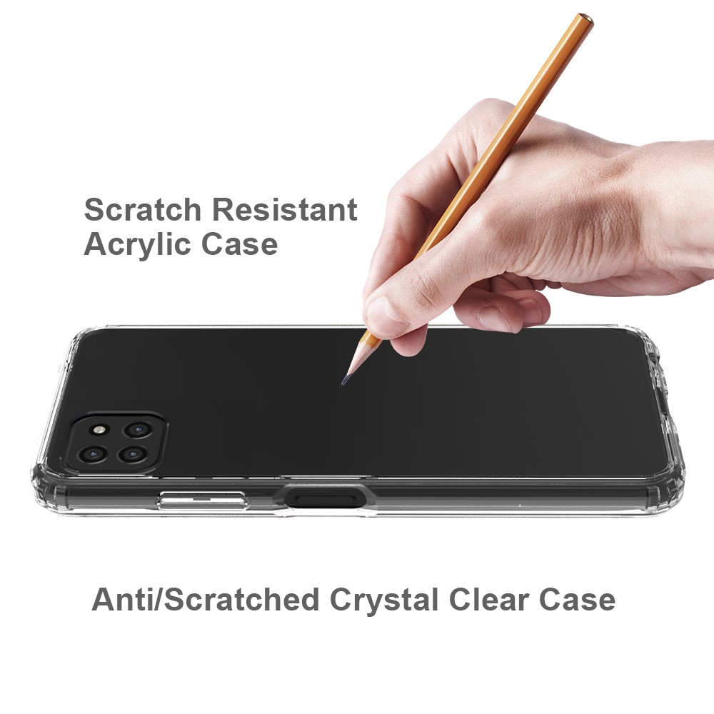 Samsung Galaxy A22 5G - Shockproof Akryl/TPU Skal - Transparent