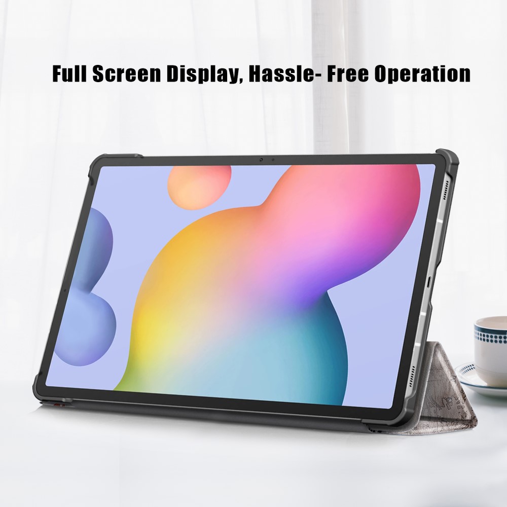 Galaxy Tab S7 FE/S7 Plus/S8 Plus Tri-Fold Lder Fodral Eiffeltornet