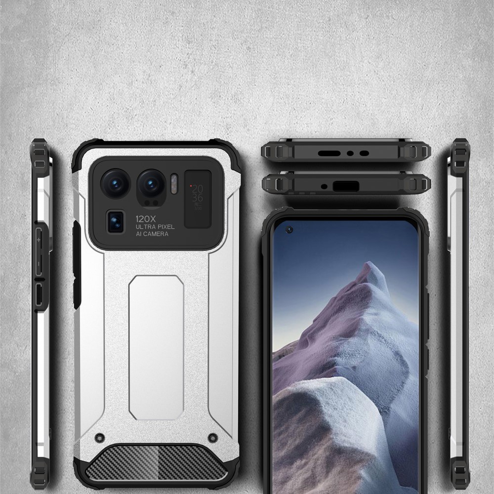 Xiaomi Mi 11 Ultra - Shockproof Hybrid Armor Skal - Silver