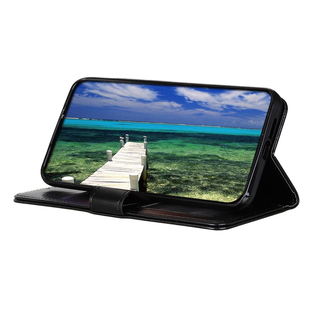 OnePlus Nord CE 5G - Crazy Horse Läder Fodral - Svart