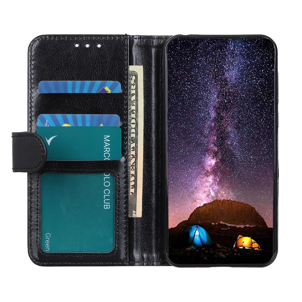 OnePlus Nord CE 5G - Crazy Horse Läder Fodral - Svart