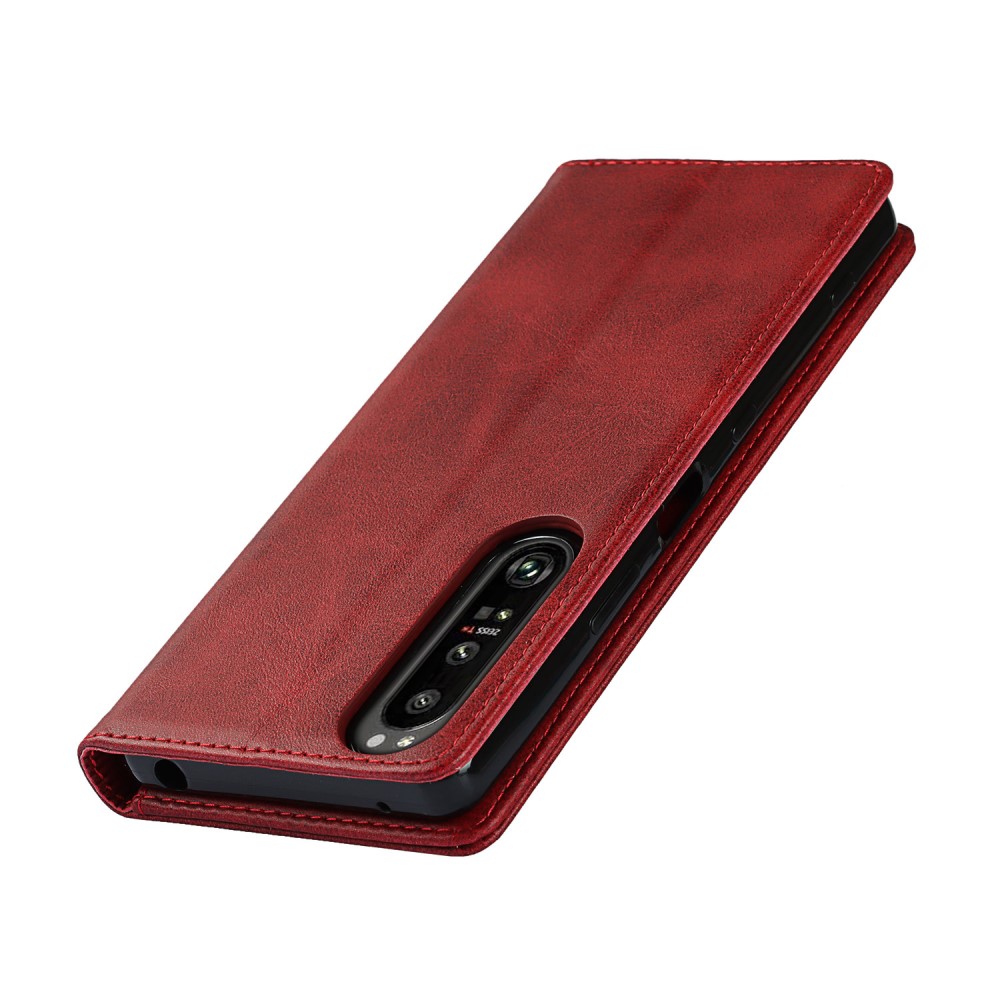 Sony Xperia 1 III - Flip Fodral Med Magnetisk Stngning - Rd