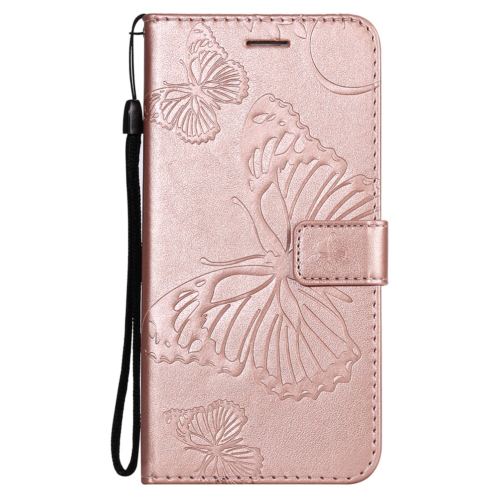 Sony Xperia 1 III - Butterfly Lder Fodral - Rosguld