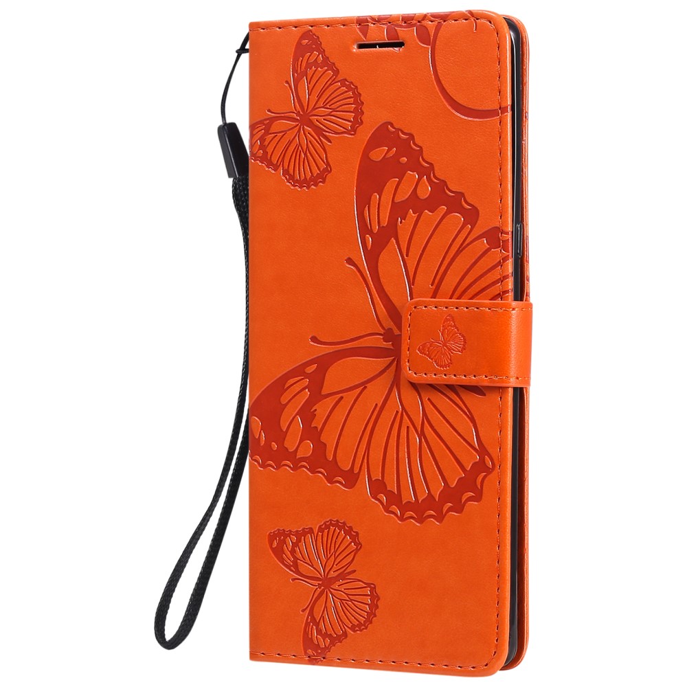 Sony Xperia 1 III - Butterfly Lder Fodral - Orange