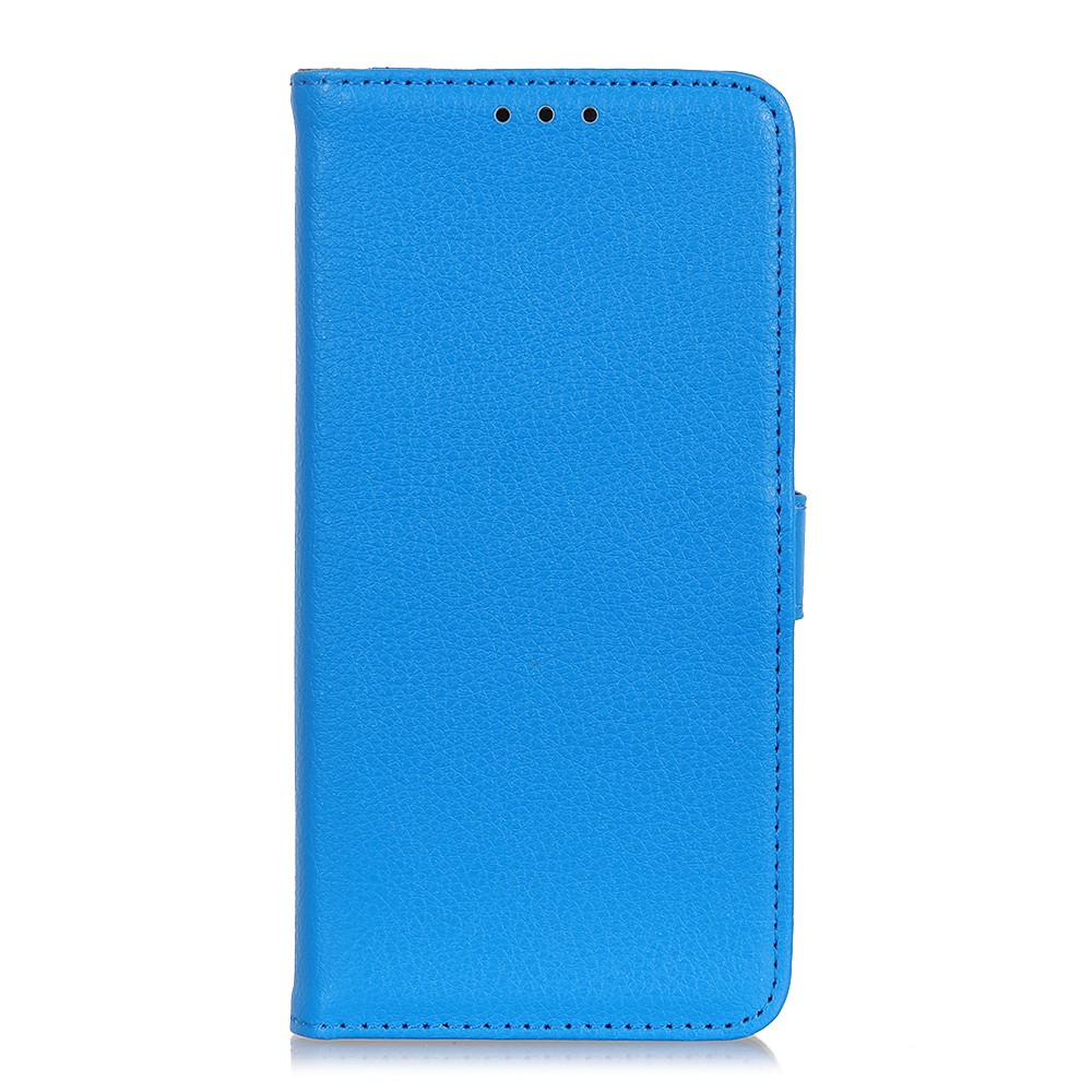 Xiaomi Redmi Note 10S - Litchi Lder Fodral - Bl