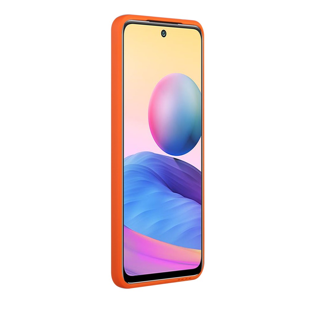 Xiaomi Redmi Note 10S - TPU Skal Med Kortfack - Orange