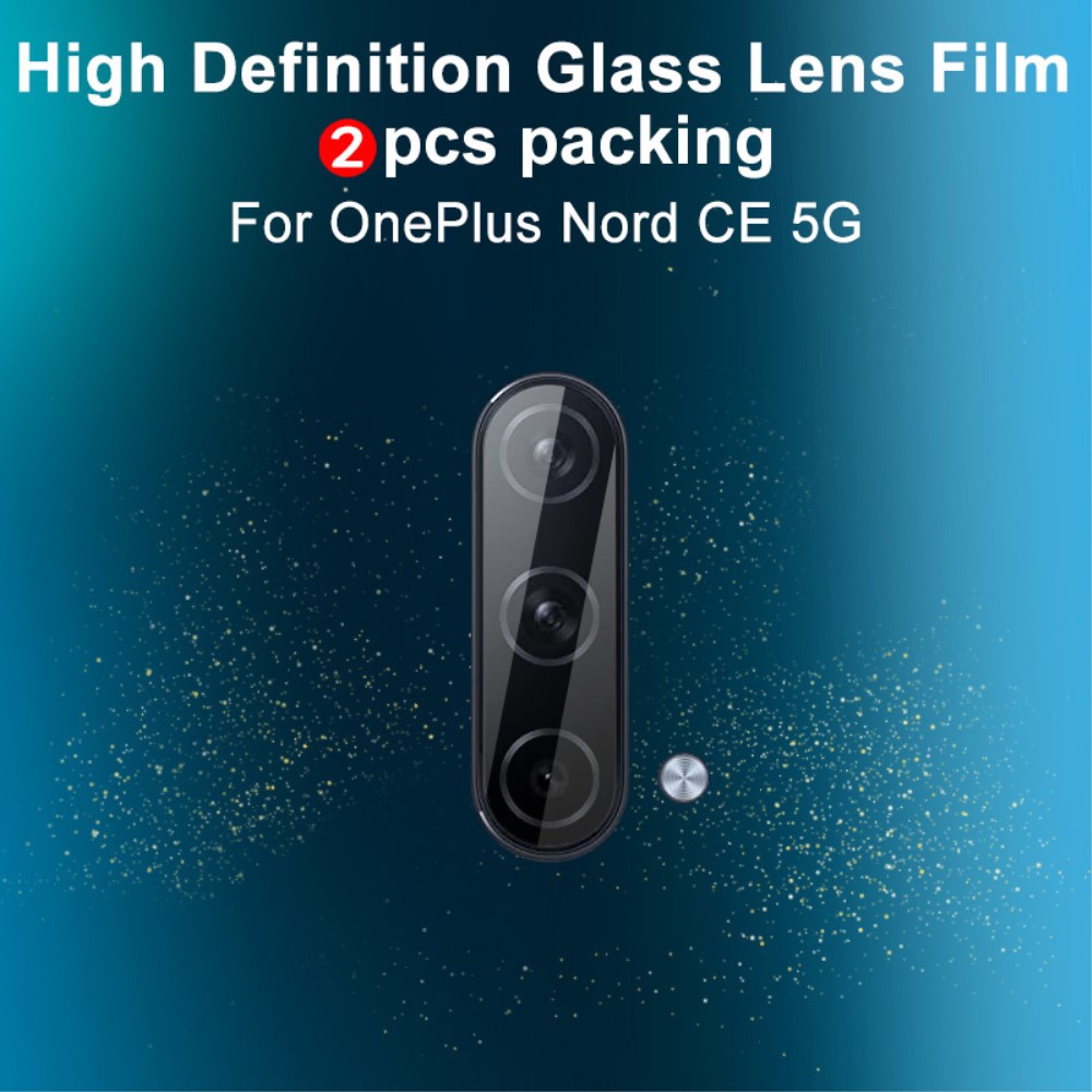 OnePlus Nord CE 5G - 2-pack IMAK Linsskydd I Hrdat Glas