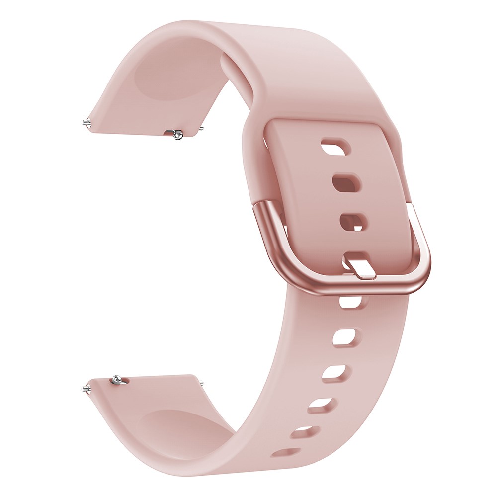 Silikon Armband Fr Smartwatch (20mm) - Ljus Rosa