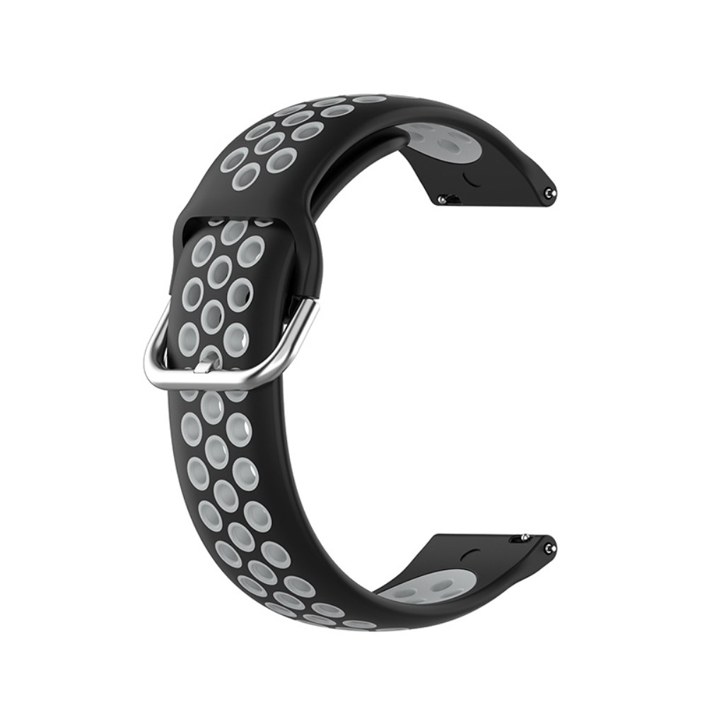 Ihligt Silikon Armband Fr Smartwatch (22 mm) - Svart/Gr