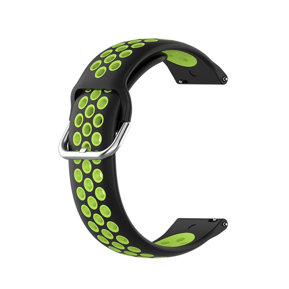 Ihligt Silikon Armband Fr Smartwatch (22 mm) - Svart/Lime