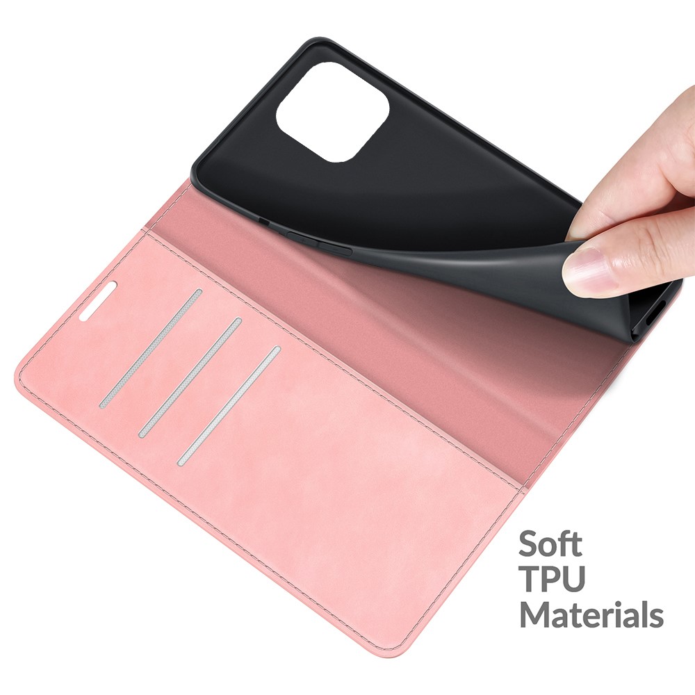 iPhone 13 Pro - Skin Touch Flip Fodral - Rosguld