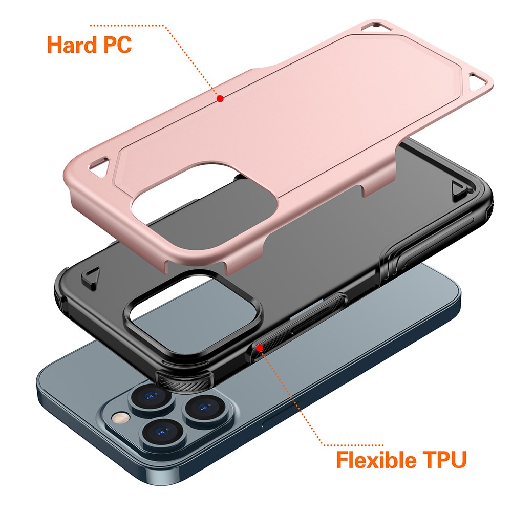 iPhone 13 Pro - Armor Hybrid Skal - Grå