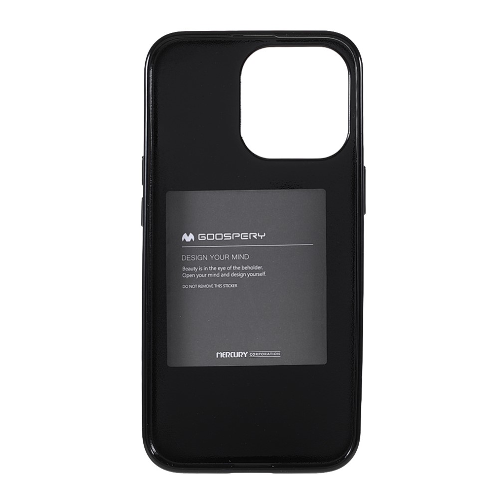 iPhone 13 Pro - Mercury Goospery Pearl Jelly Skal - Svart