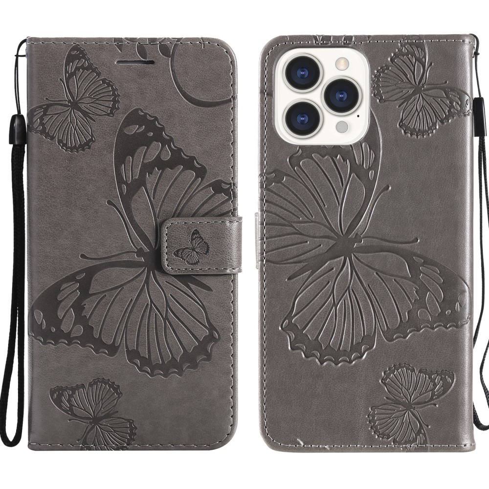 iPhone 13 Pro - Fodral Med Butterfly Tryck - Gr