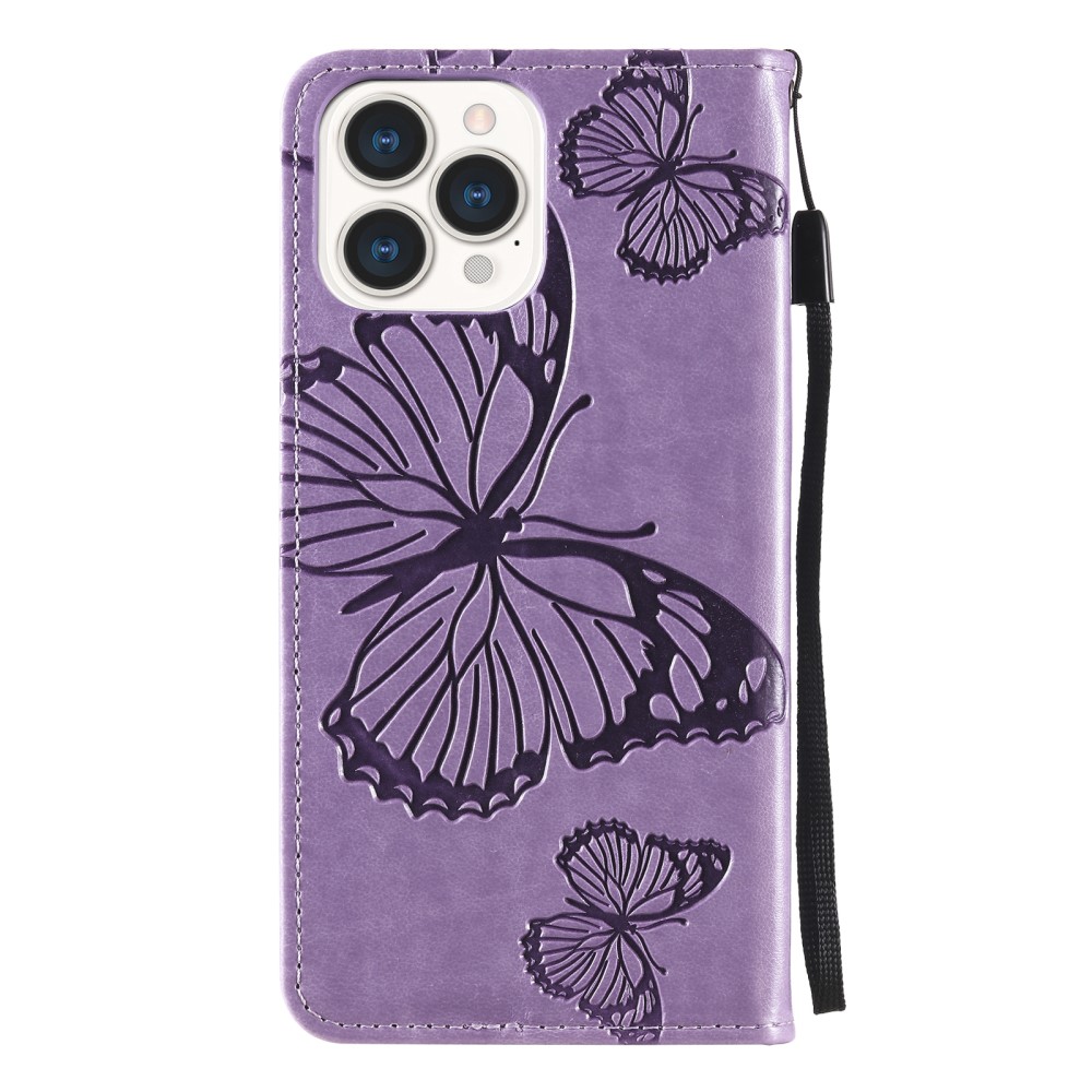 iPhone 13 Pro - Fodral Med Butterfly Tryck - Lila