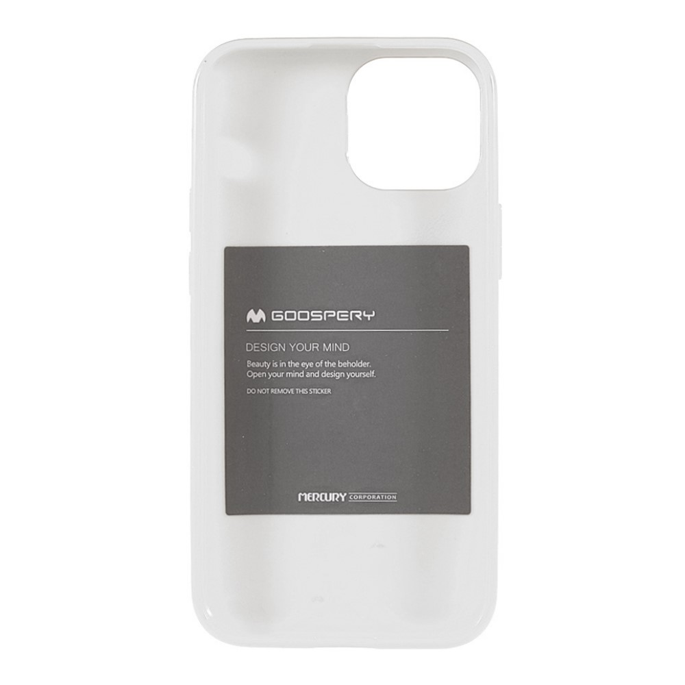iPhone 13 Mini - Mercury Goospery Pearl Jelly Skal - Vit