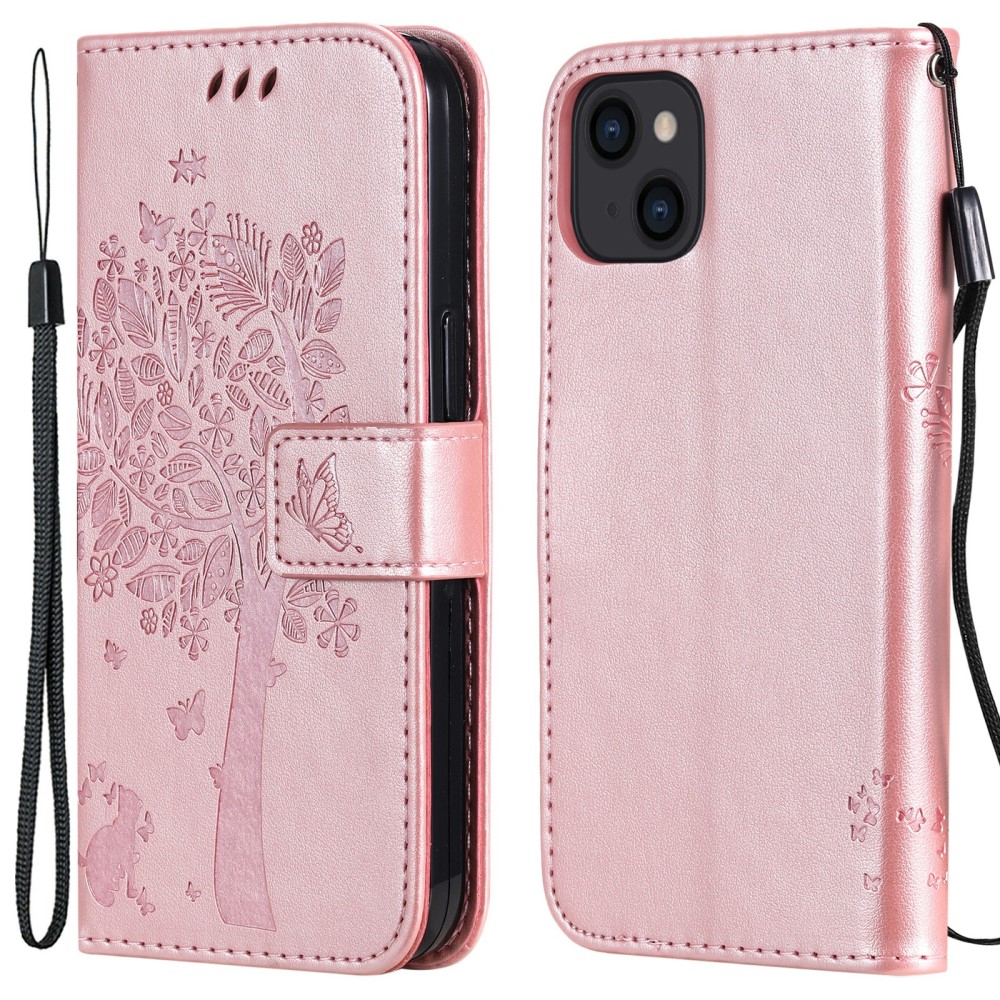 iPhone 13 Mini - Fodral Med Tryck - Roséguld