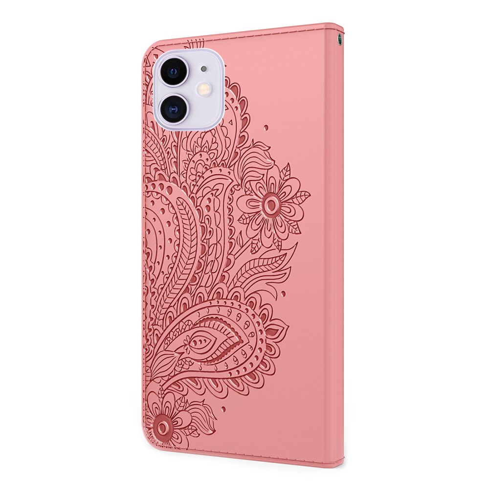 iPhone 13 Mini - Flower Mandala Fodral - Rosguld