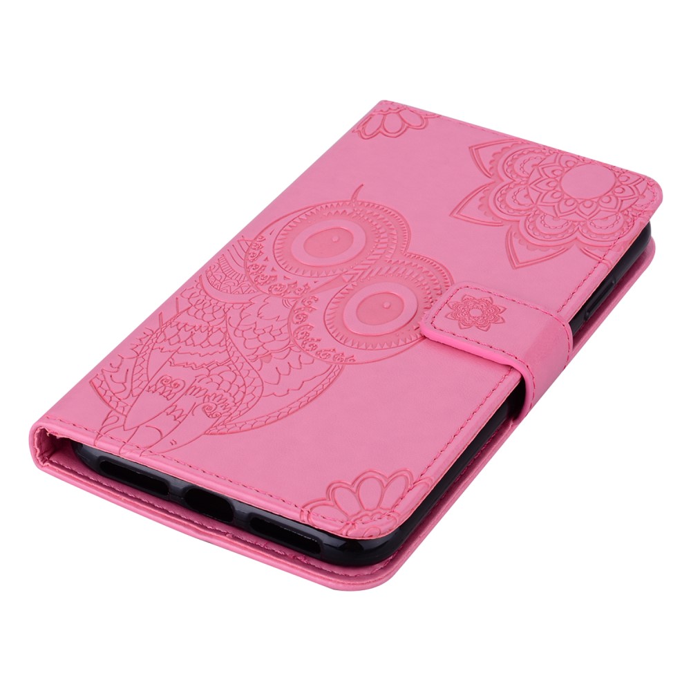 iPhone 13 Mini - Owl Lder Fodral - Rosa
