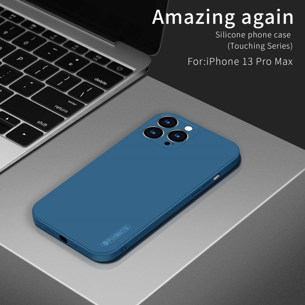 iPhone 13 Pro Max - PINWUYO Liquid Silikon Skal - Bl