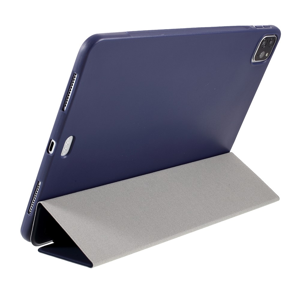 AMORUS iPad Air 2020/2022 / Pro 11 2018/2020 Fodral Lder Tri-Fold Bl