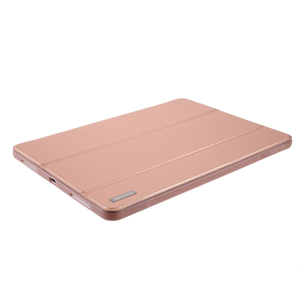AMORUS iPad Air 2020/2022 / Pro 11 2018/2020 Fodral Lder Tri-Fold Rosguld
