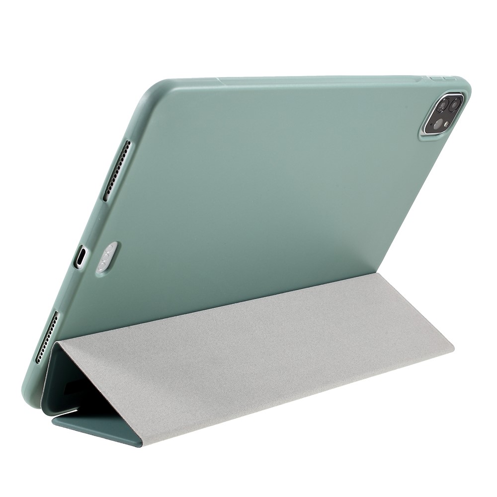 AMORUS iPad Air 2020/2022/2024 / Pro 11 2018/2020 Fodral Läder Tri-Fold Grön