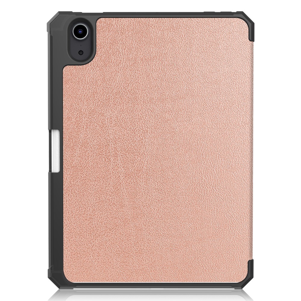 iPad Mini (2021) Fodral Shockproof Tri-Fold Med Pennhllare Rosguld