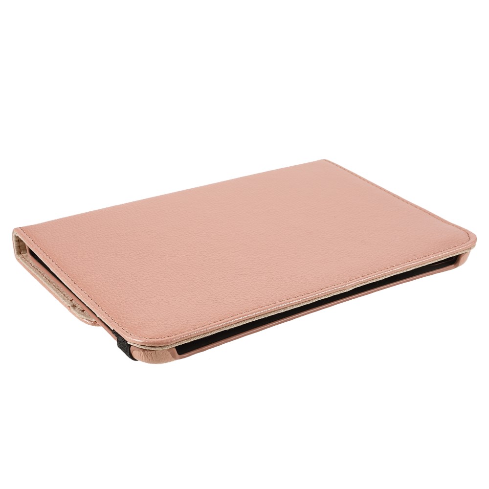 iPad Mini (2021) Fodral 360 Rotation Litchi Rosguld