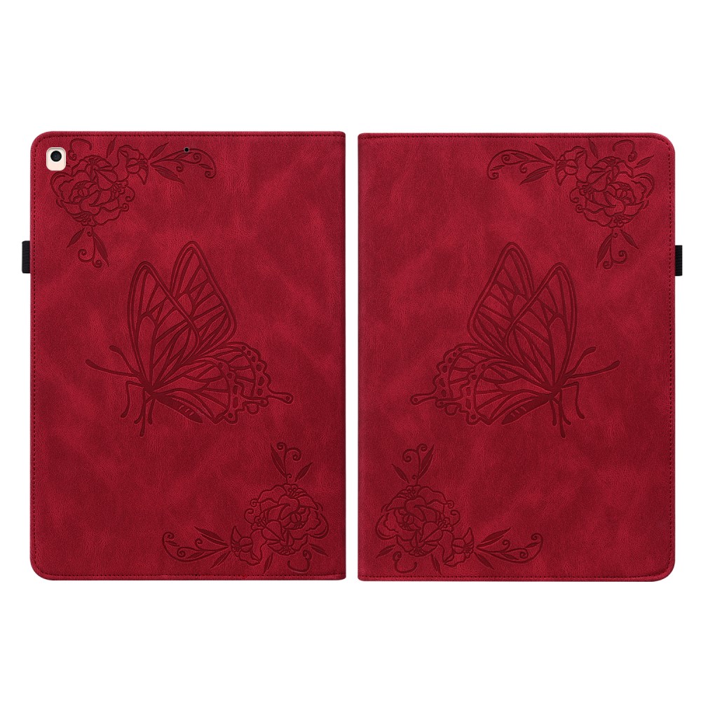 iPad 10.2 2019/2020/2021 Fodral Butterfly Flower Rd