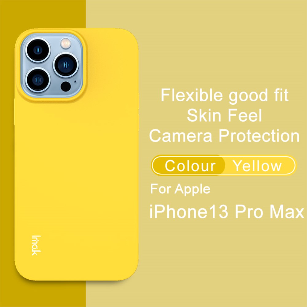 IMAK iPhone 13 Pro Max Skal Skin Touch TPU Gul