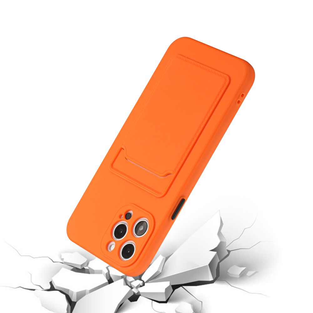 iPhone 13 Pro Skal Med Kortfack Orange