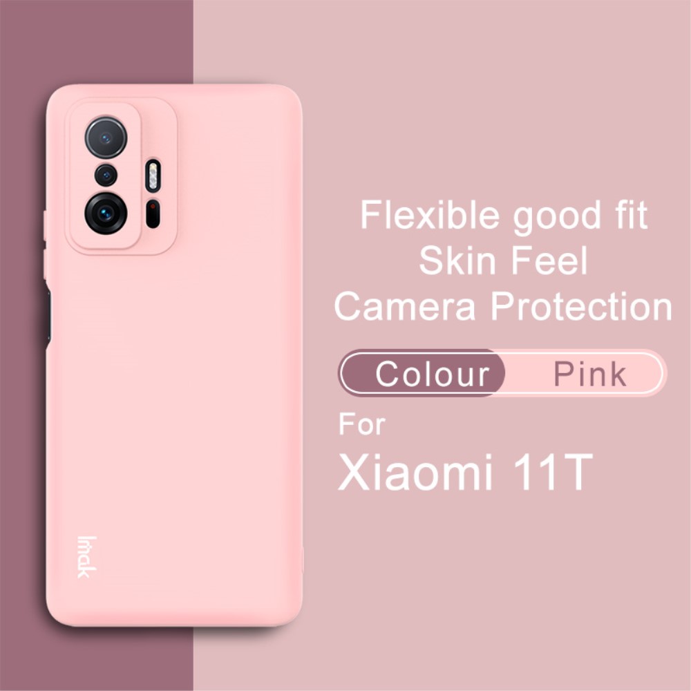 IMAK Xiaomi 11T / 11T Pro Skal Skin Touch Ljus Rosa