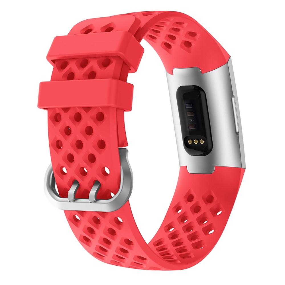 Silikon Armband Ihligt Fitbit Charge 3 / 4 Rd