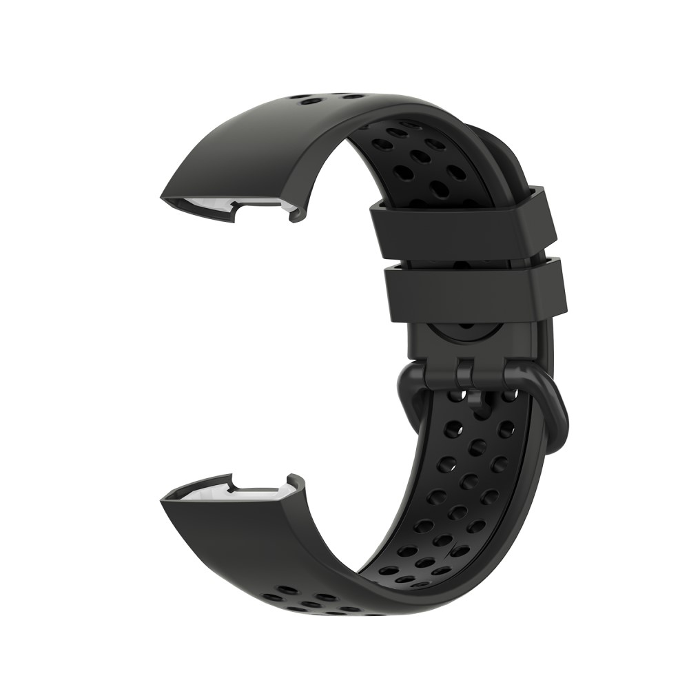 Fitbit Charge 4/3 Silikon Trningsarmband Svart