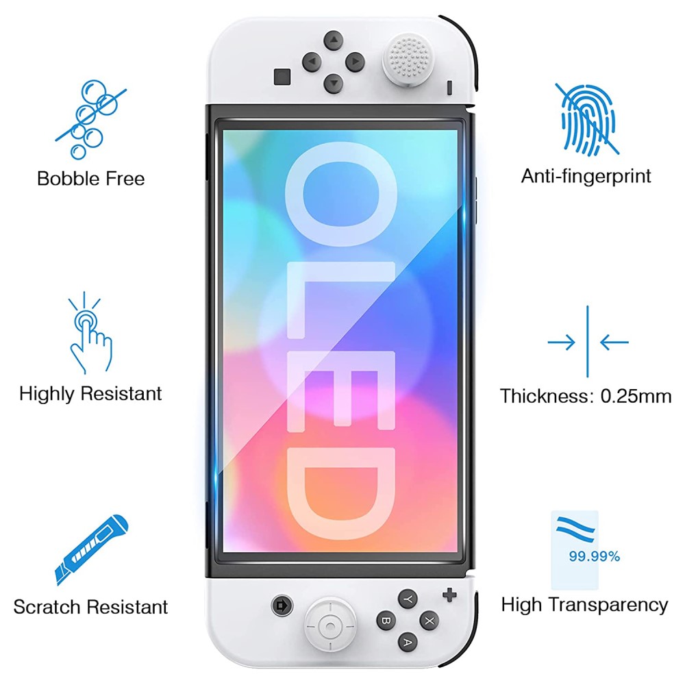 Nintendo Switch OLED Skal Shockproof Transparent