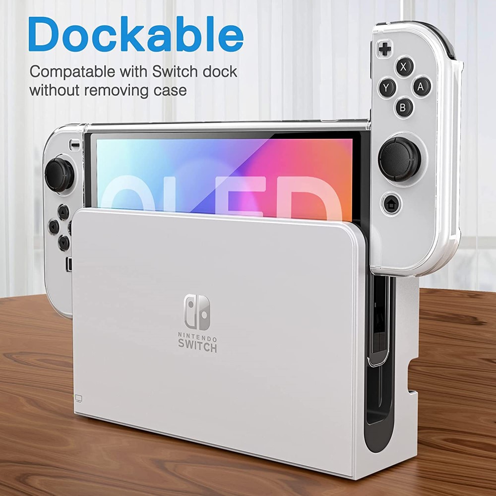 Nintendo Switch OLED Skal Shockproof Transparent