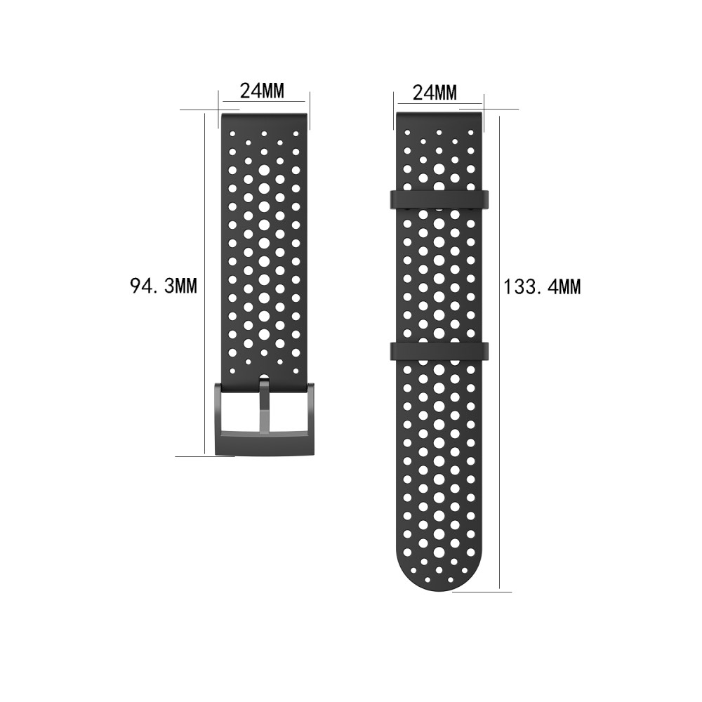 Ihligt Silikon Armband Suunto (24mm) Svart