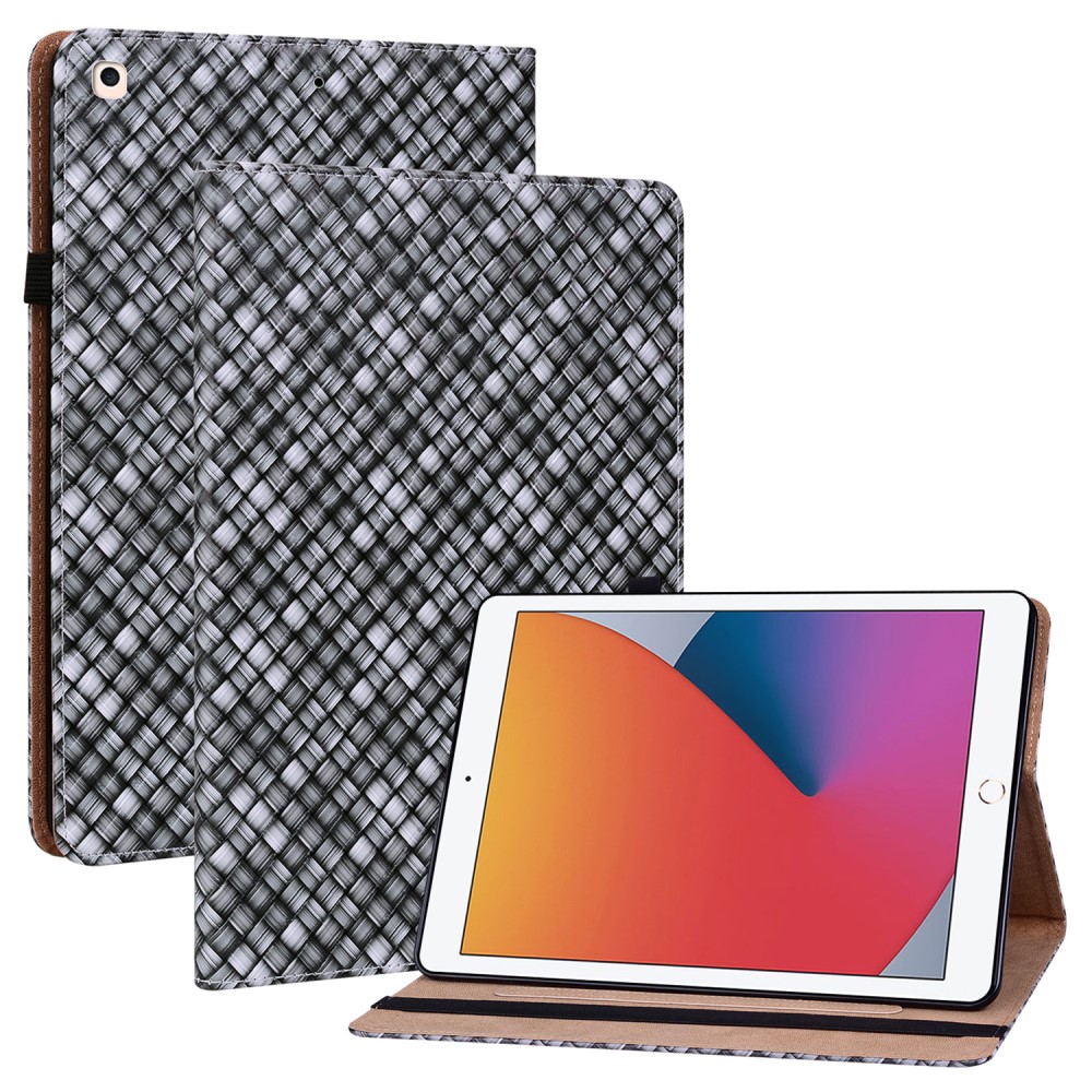 iPad 10.2 2019/2020/2021 Fodral Vvd Textur Svart