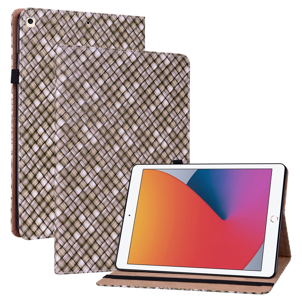 iPad 10.2 2019/2020/2021 Fodral Vvd Textur Brun