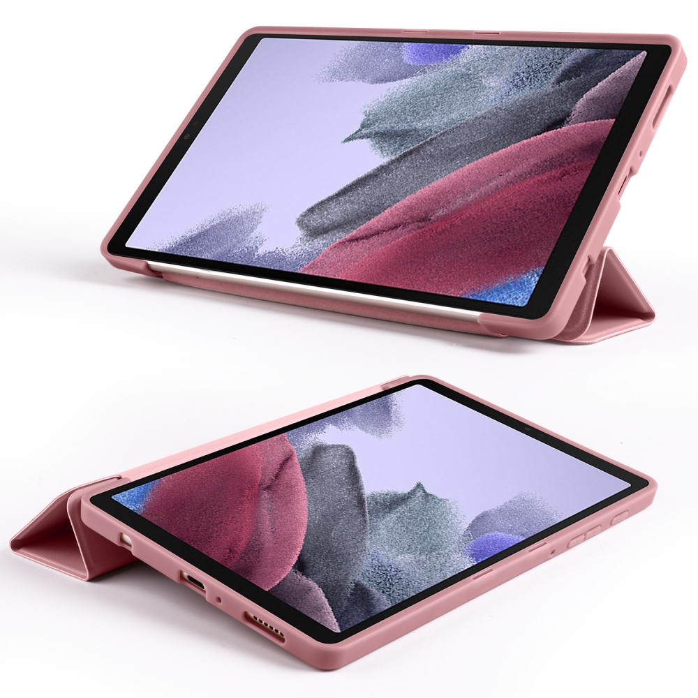 Samsung Galaxy Tab A7 Lite 8.7 Fodral Tri-Fold Shockproof Rosguld