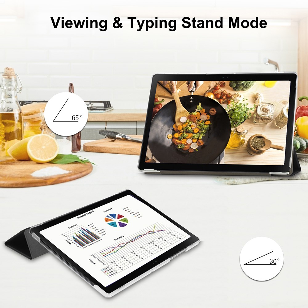 Samsung Galaxy Tab A8 10.5 (2021) Fodral Tri-Fold Svart