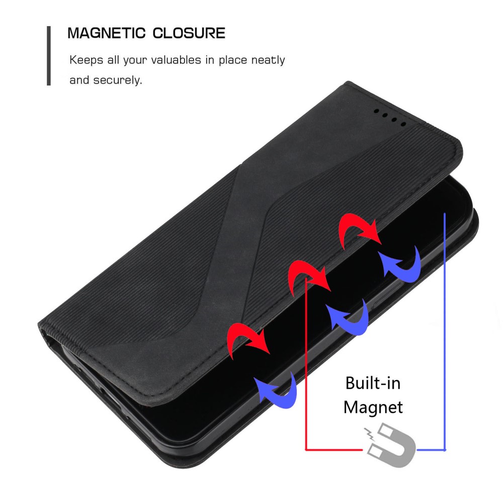 Motorola Moto E20 / E40 Fodral Flip Skin Touch Svart