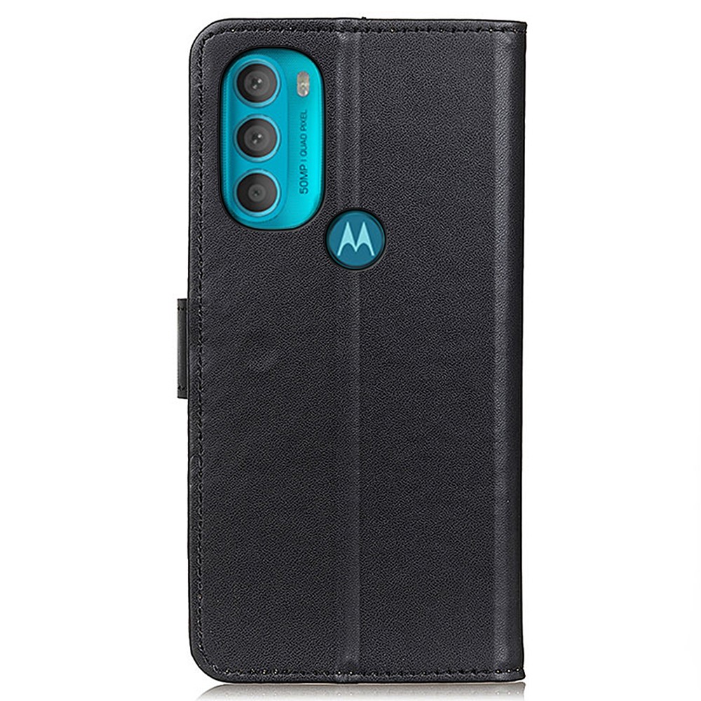 Motorola Moto G71 Fodral Lder Svart
