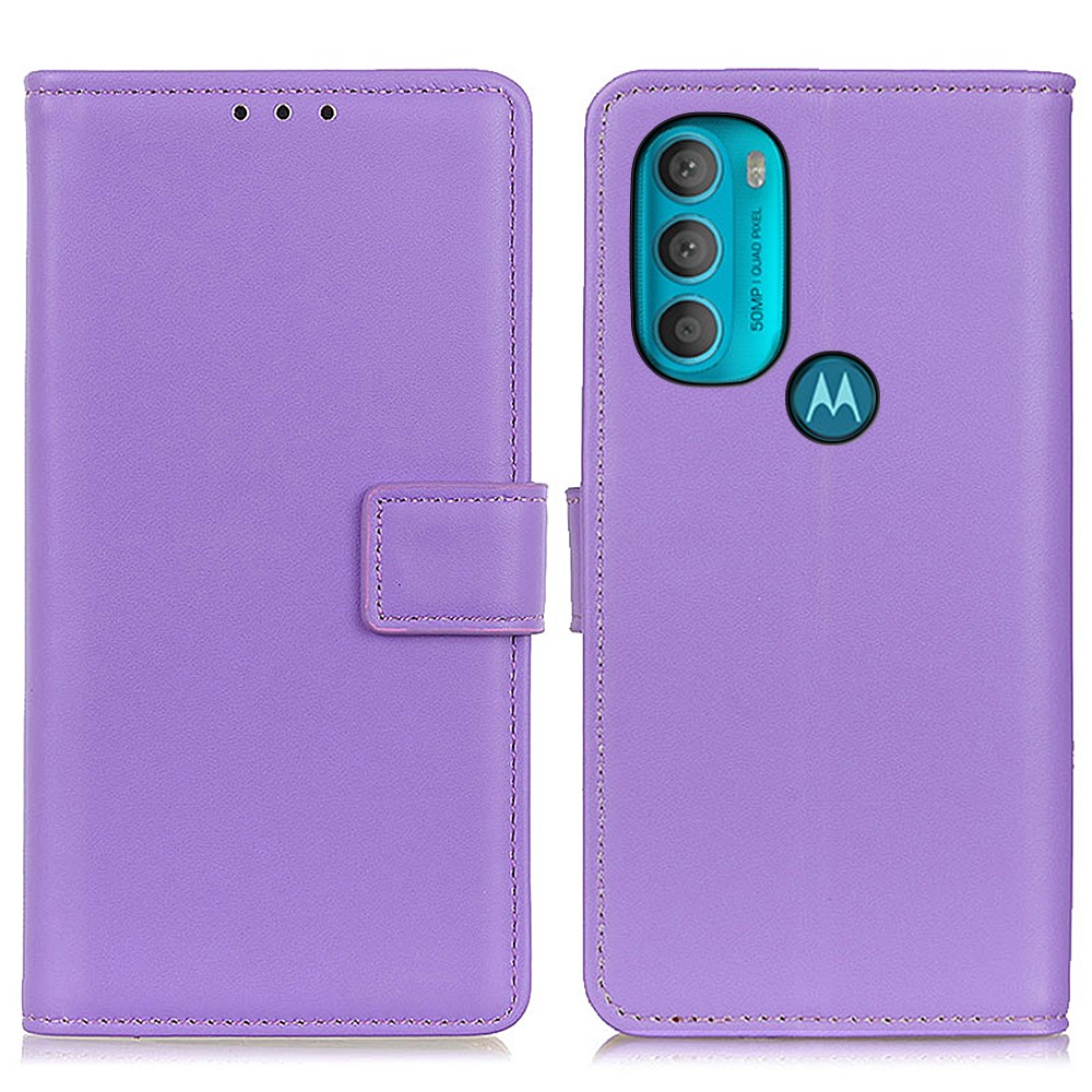 Motorola Moto G71 Fodral Lder Lila