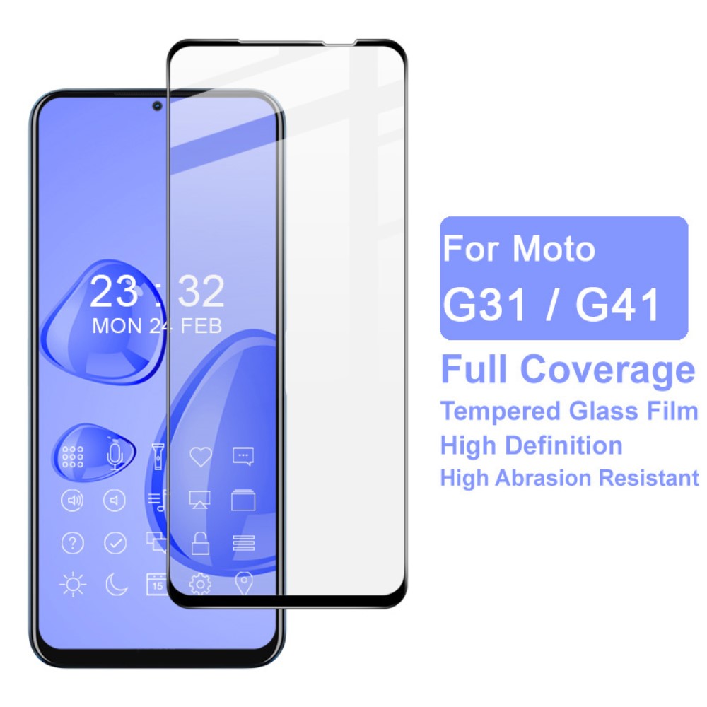 IMAK Motorola Moto G31 / G41 Skrmskydd AGC Pro+ Hrdat Glas