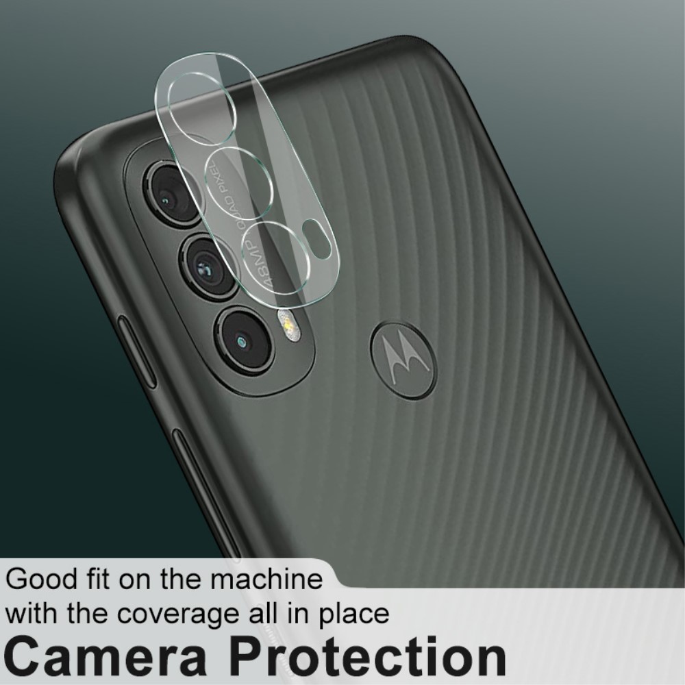 IMAK Motorola Moto E40 Linsskydd Hrdat Glas Med Akryl Lock