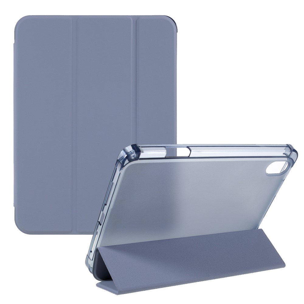 iPad Mini (2021) Fodral Shockproof Tri-Fold Pennhllare Lila