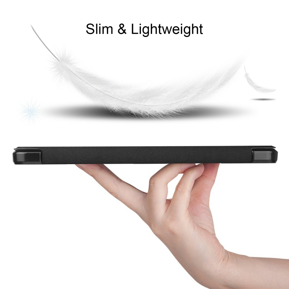 Samsung Galaxy Tab S7 / Tab S8 Fodral Tri-Fold Pennhllare Svart