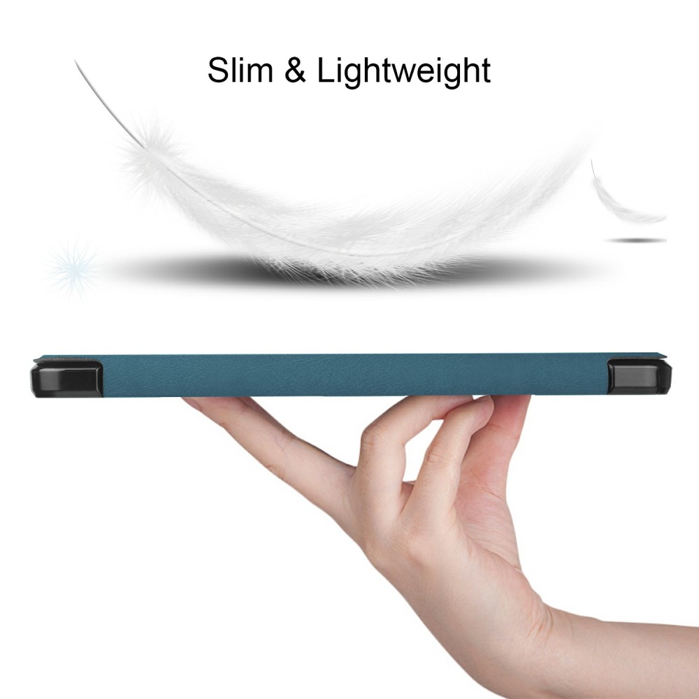 Samsung Galaxy Tab S7 / Tab S8 Fodral Tri-Fold Pennhllare Mrk Grn